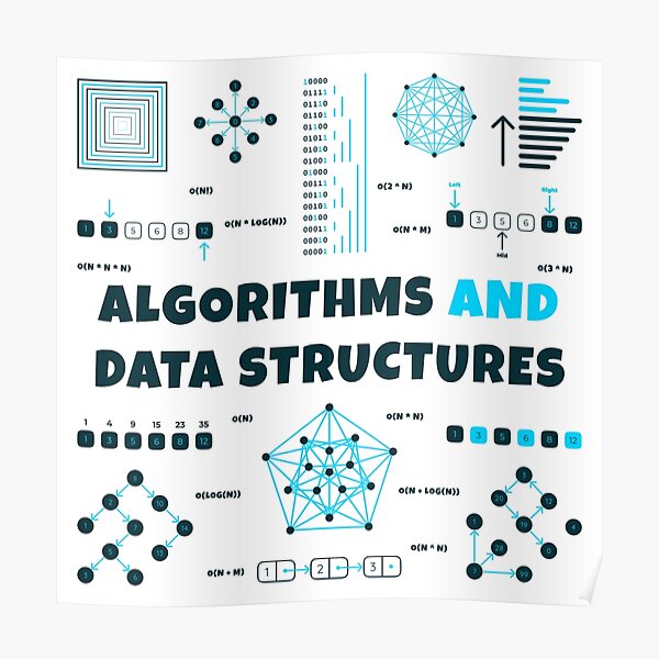 Algorithms And Data Structures Poster For Sale By Mechashadow Redbubble 4587