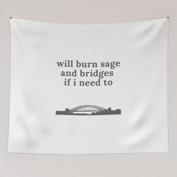 Item preview, will burn sage and bridges if i need to designed and sold by J- exit.