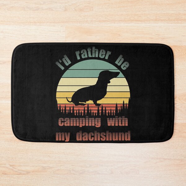 Item preview,  I'd Rather Be Camping with my Dachsund  designed and sold by Zurickdesigns.