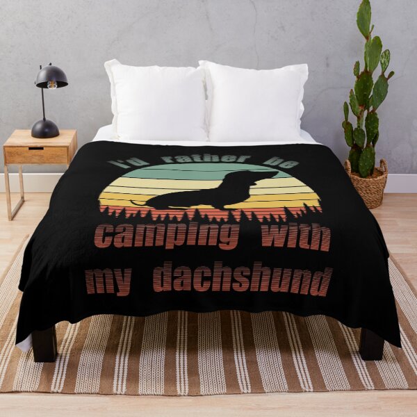 Item preview,  I'd Rather Be Camping with my Dachsund  designed and sold by Zurickdesigns.