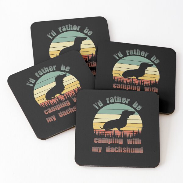 Item preview,  I'd Rather Be Camping with my Dachsund  designed and sold by Zurickdesigns.