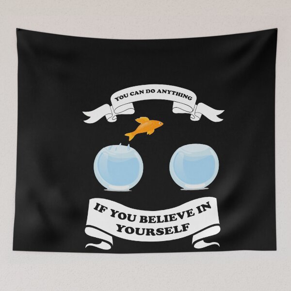 Item preview, Goldfish Everything Is Possible Saying designed and sold by elwizkhalifa.
