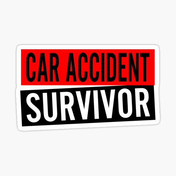 Item preview, Car Accident Survivor Essential Sticker designed and sold by Love2MakeArt.