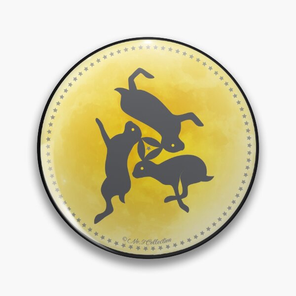 Item preview, 3 running hares on the moon designed and sold by Nijn.