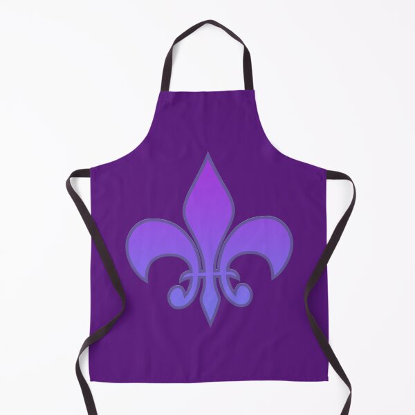 Item preview, Fleur-de-Lis Purple with Blue designed and sold by Annette Marionneaux Stevenson.