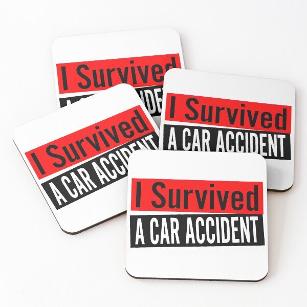 Item preview, I Survived A Car Accident Classic Sticker Design designed and sold by Glike.