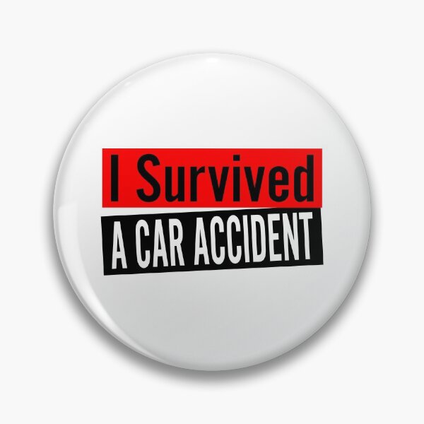 Item preview, I Survived A Car Accident Classic Sticker Design designed and sold by Glike.