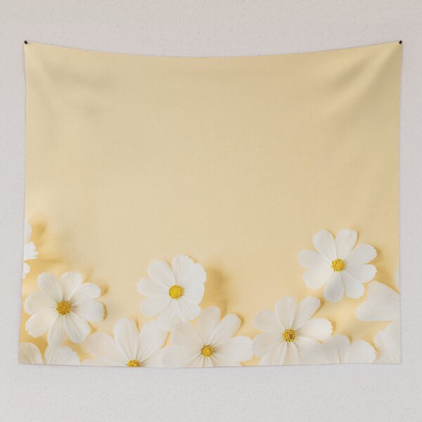 Item preview, Chamomile Flowers on Pastel Yellow Background designed and sold by LADYGOODMOOD.