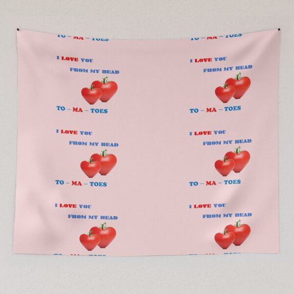 Item preview, I LOVE YOU FROM MY HEAD TOMATOES designed and sold by wildlittlefan.
