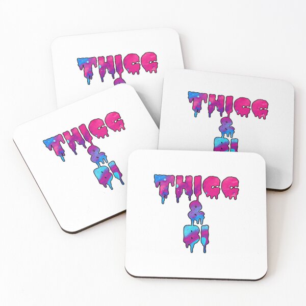 Item preview, Thicc and bi blue and pink bisexual black outline designed and sold by Captain-Jackson.