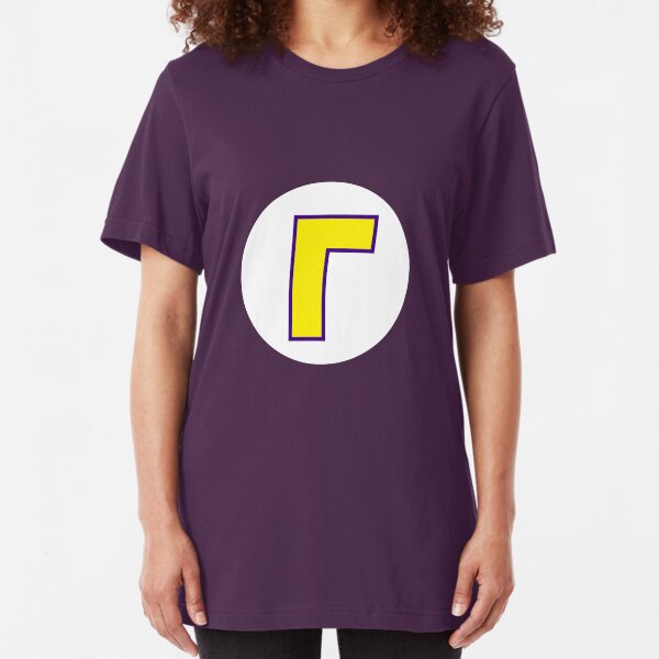 Waluigi Symbol Slim Fit T-Shirt