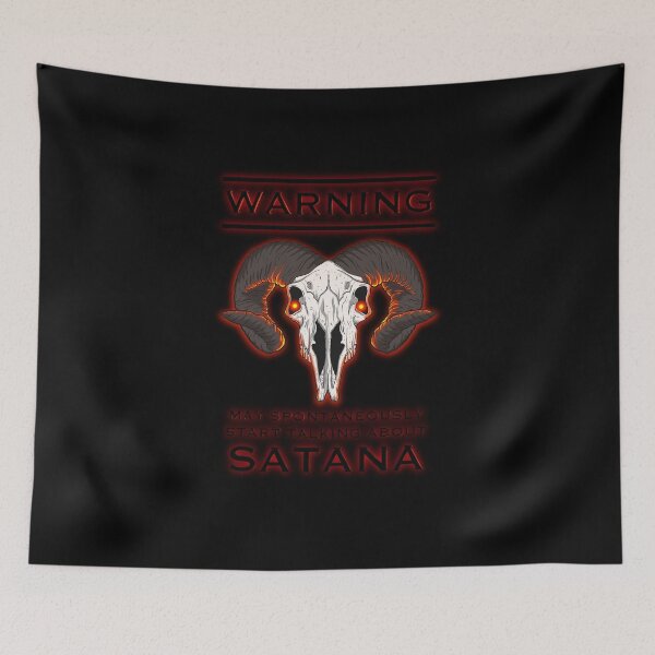 Item preview, warning! nay spontaneously start talking about satana  designed and sold by AnyAmazingArt  ✌️.