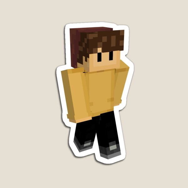 Technoblade Minecraft skin Magnet for Sale by lottedesigns