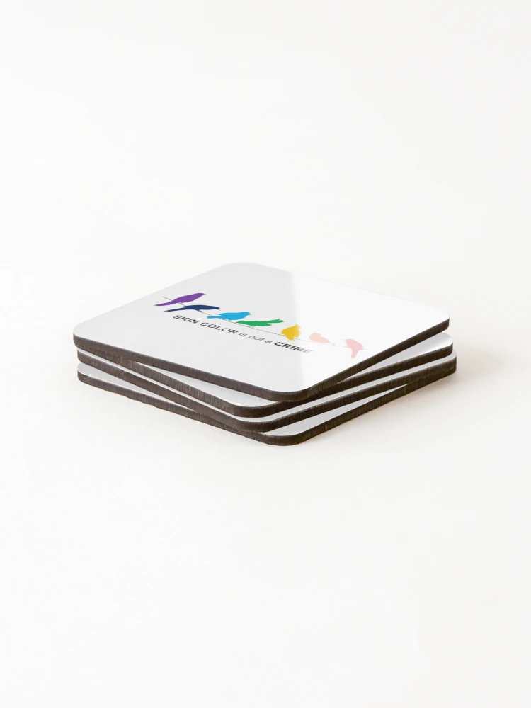 Thumbnail 4 of 5, Coasters (Set of 4), Stop Racism designed and sold by IDEZIGN2017.