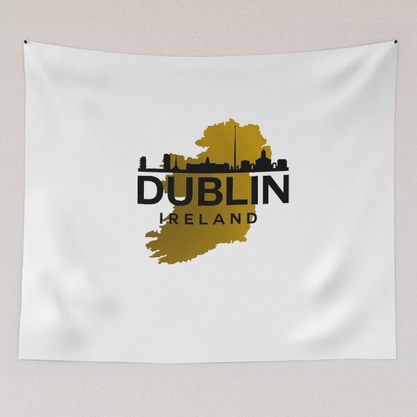 Item preview, Dublin Ireland Map and skyline designed and sold by IrishBeast.