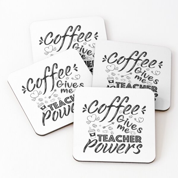 Item preview, Coffee Gives Me Teacher Powers Funny Teacher School Gifts designed and sold by KO-Design.