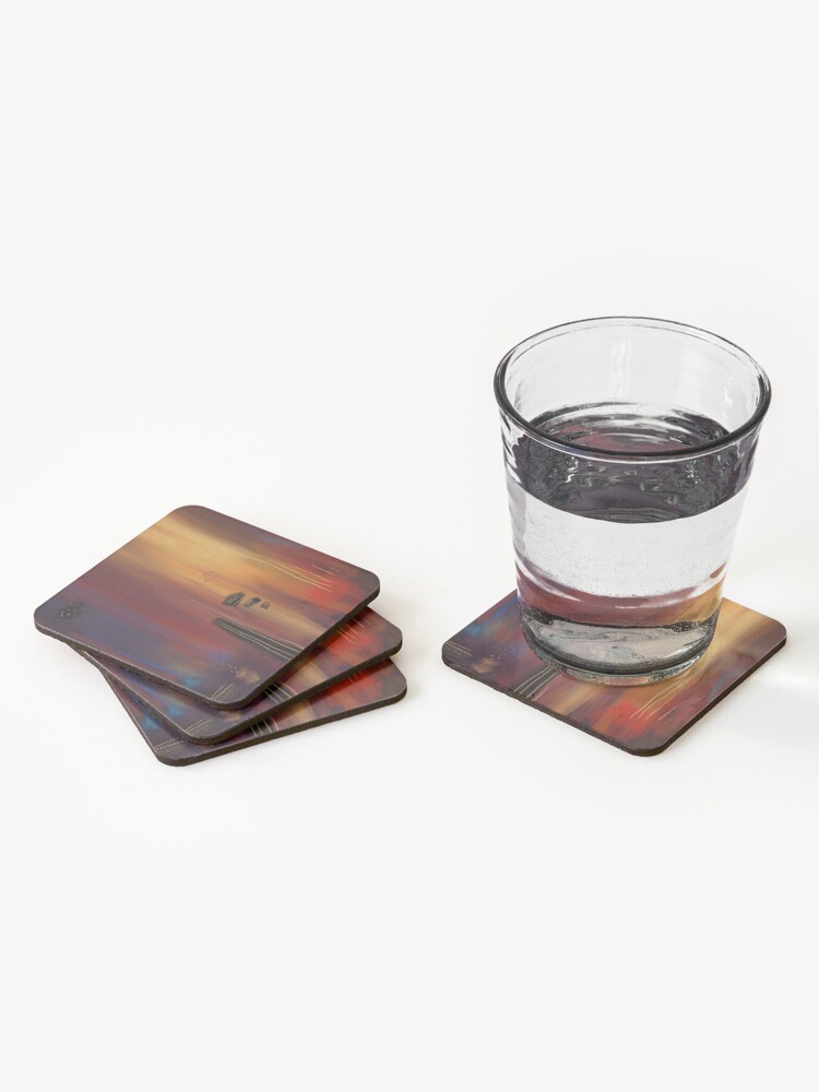Alternate view of Abstract lullaby Coasters (Set of 4)