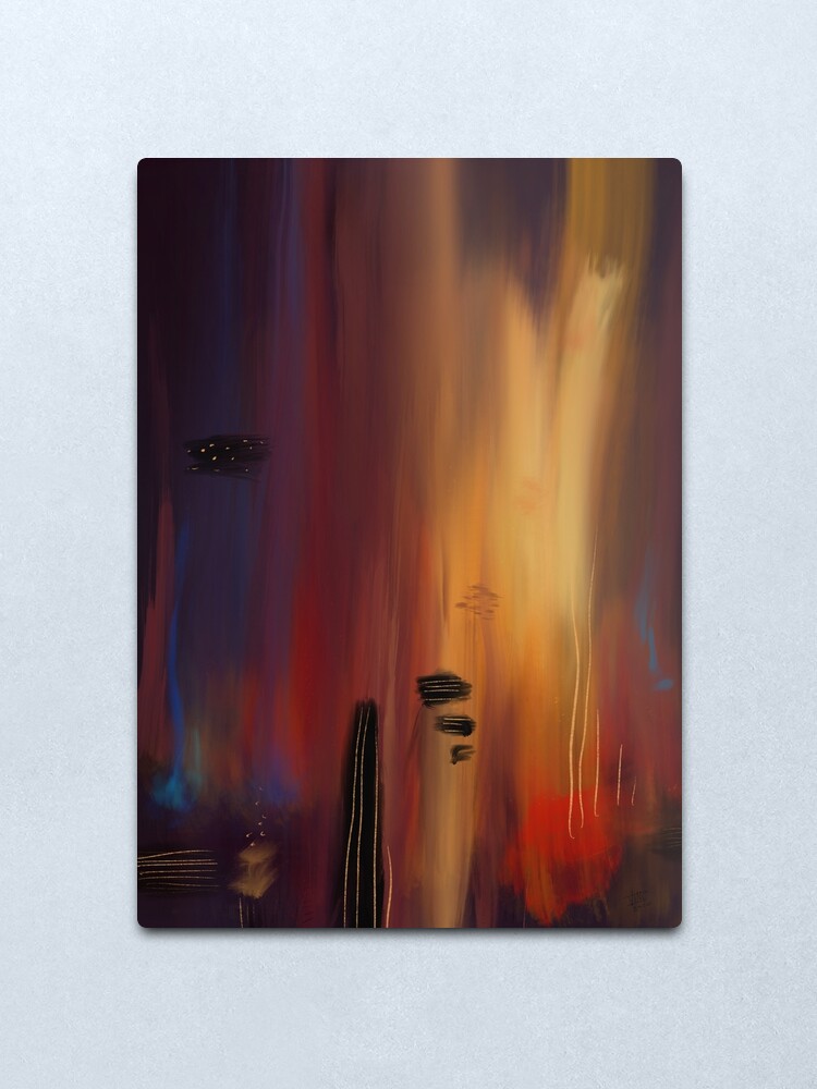 Alternate view of Abstract lullaby Metal Print