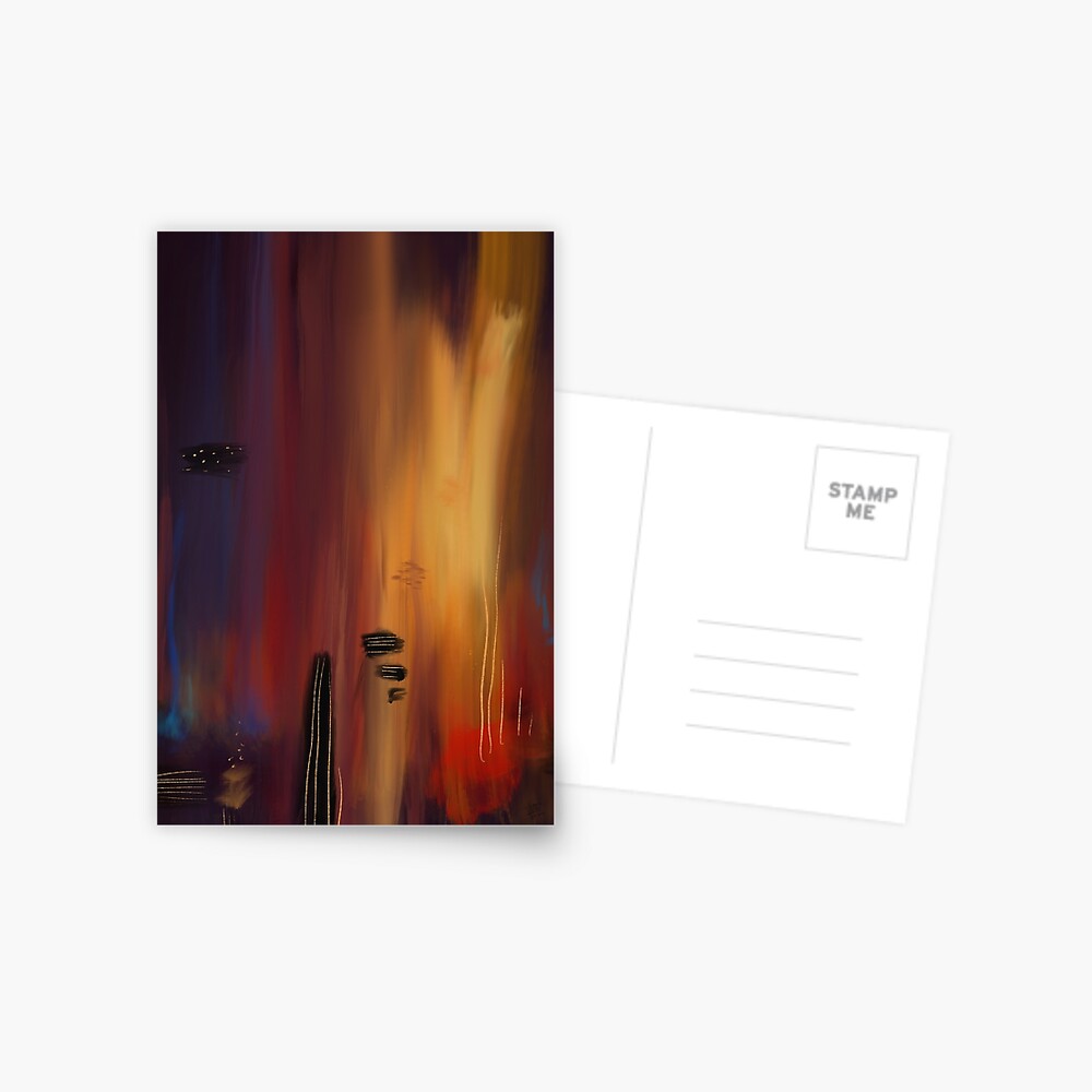 Abstract lullaby Postcard