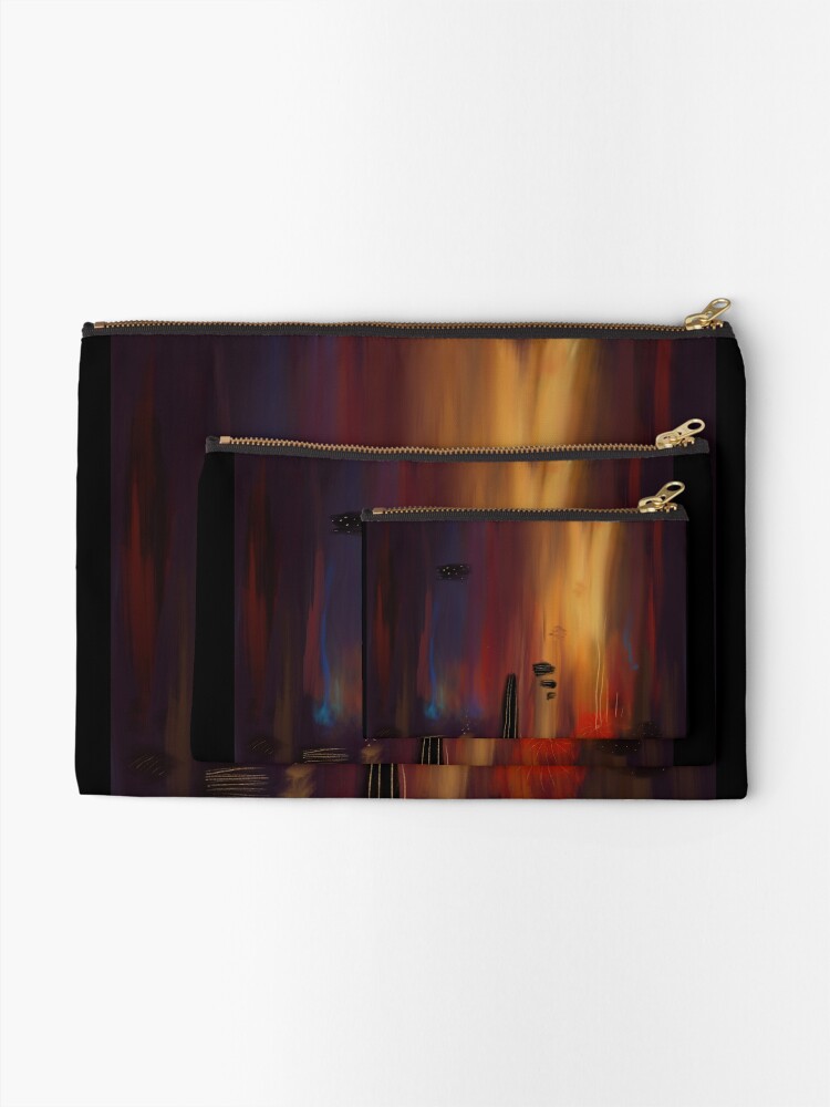 Alternate view of Abstract lullaby  Zipper Pouch