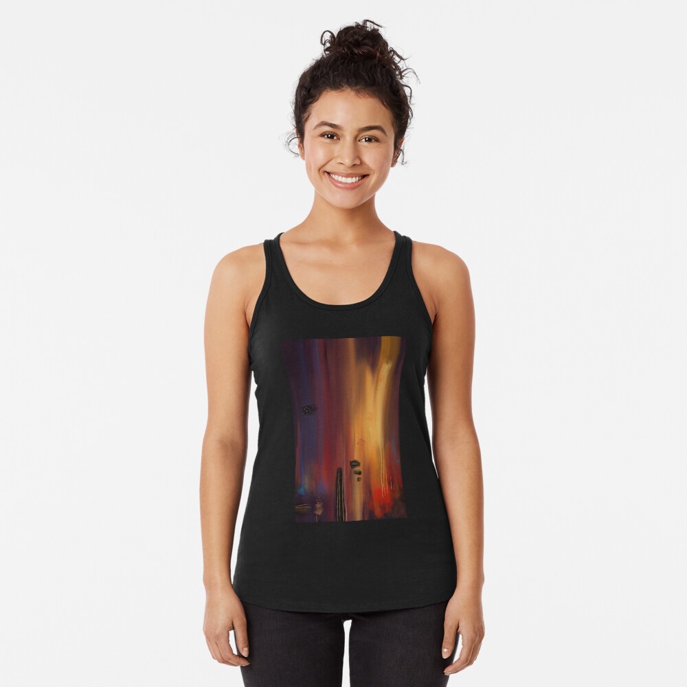 Abstract lullaby  Racerback Tank Top