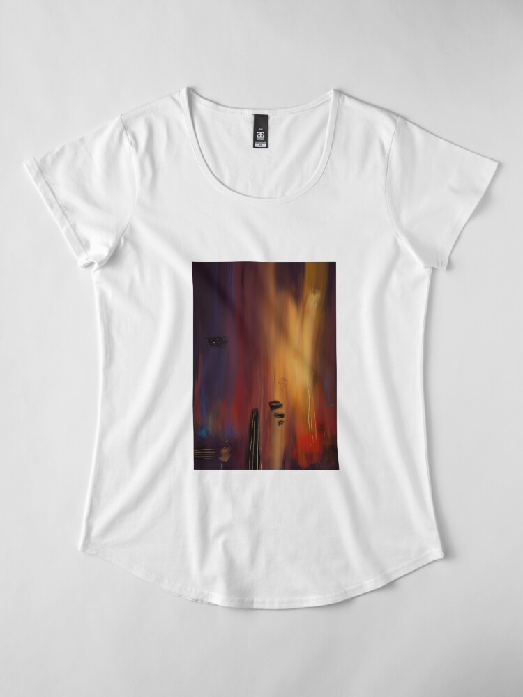 Alternate view of Abstract lullaby Premium Scoop T-Shirt