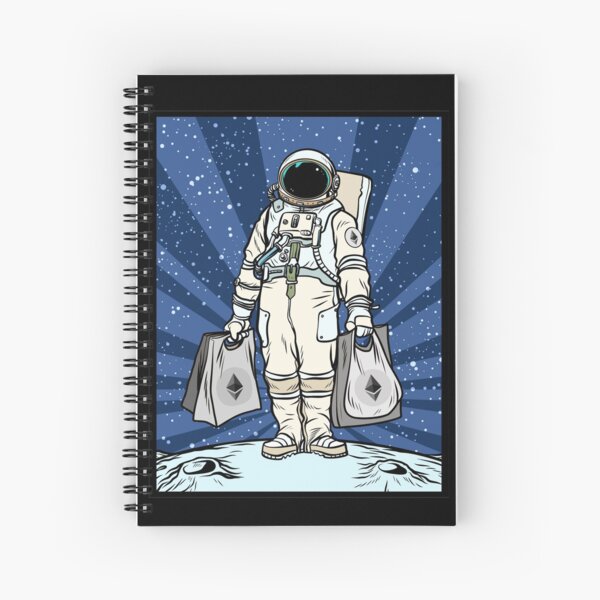 Item preview, Ethereum To The Moon ETH Space Man Merch designed and sold by Ormes21.