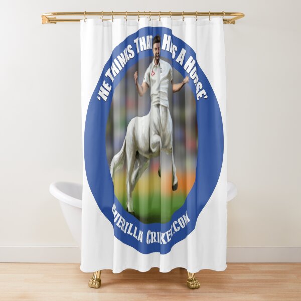 Mark Wood Horse Shower Curtain