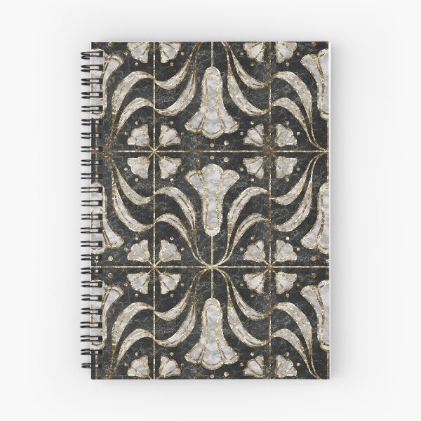 Item preview, Art Deco Marble Tile Floral. Bluebell flowers designed and sold by lents.