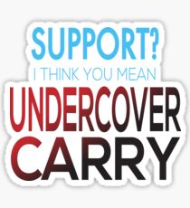 Undercover Carry Sticker