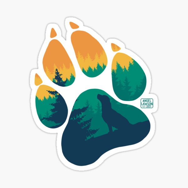 Item preview, Great Outdoors: Labrador Retriever Paw designed and sold by Alawstrations.