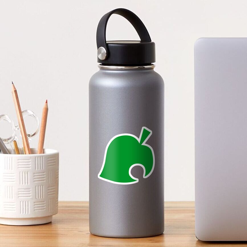 Animal Crossing Leaf Logo Sticker