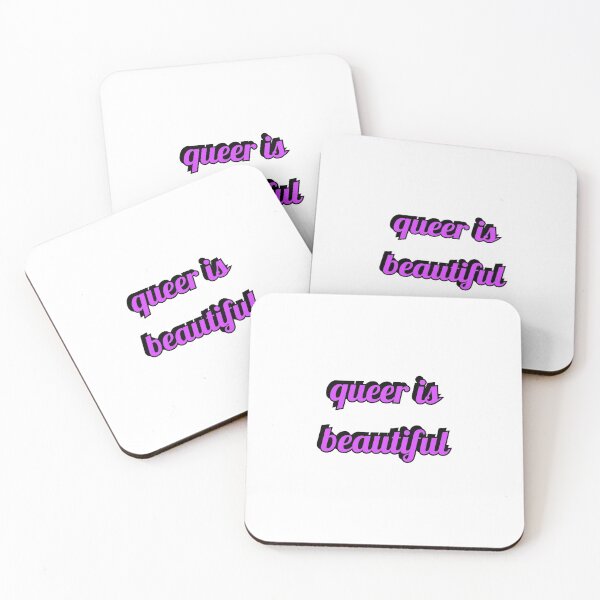 Item preview, QUEER IS BEAUTIFUL pink designed and sold by Inspirationmotivation.