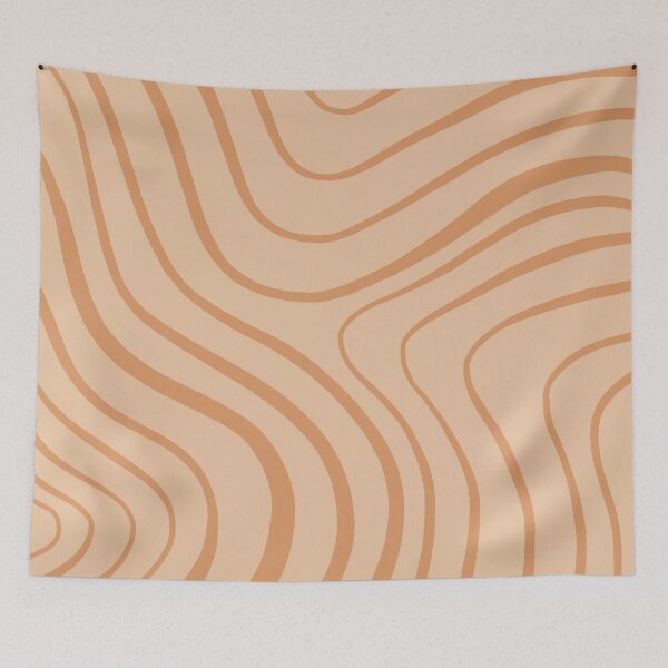 Item preview, Amazing simple aesthetic beige lines art designed and sold by Barolina.