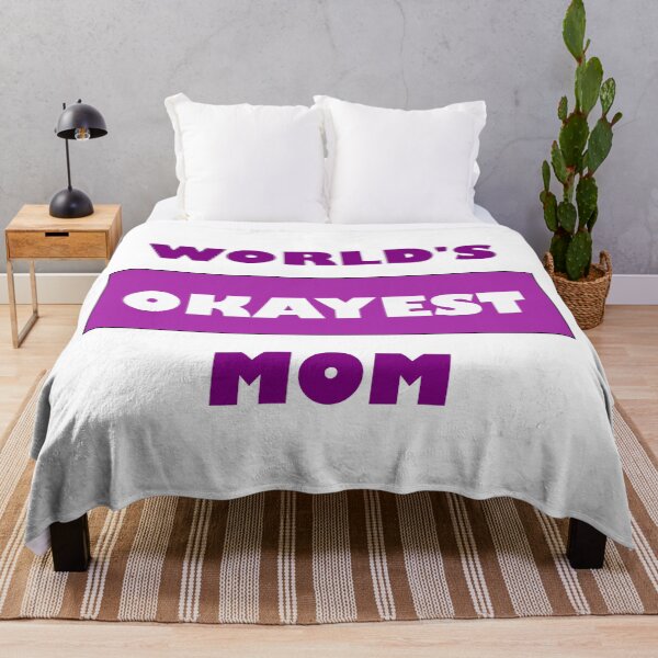 Item preview, Happy Mother's Day Funny World's Okayest Mom - Special purple edition designed and sold by Deegital18.