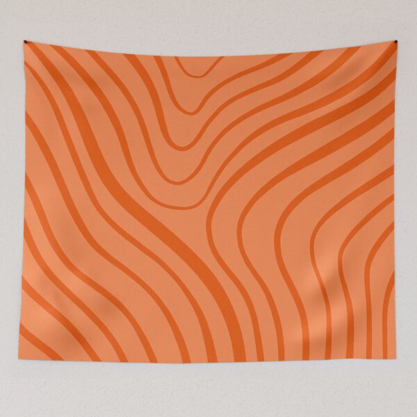 Item preview, Amazing simple aesthetic orange lines designed and sold by Barolina.