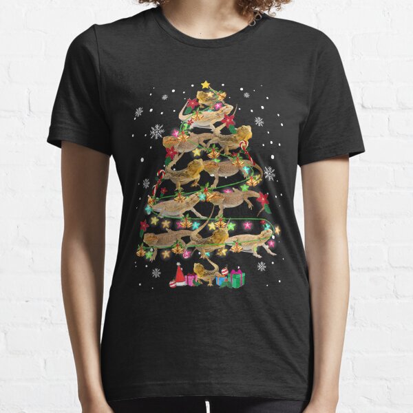 Bearded Dragon Christmas Tree Funny Xmas Essential T-Shirt