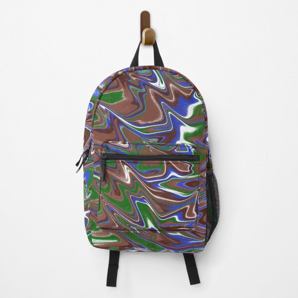 Item preview, Brown Green and Blue Fluid Abstract Art designed and sold by Abstract65.