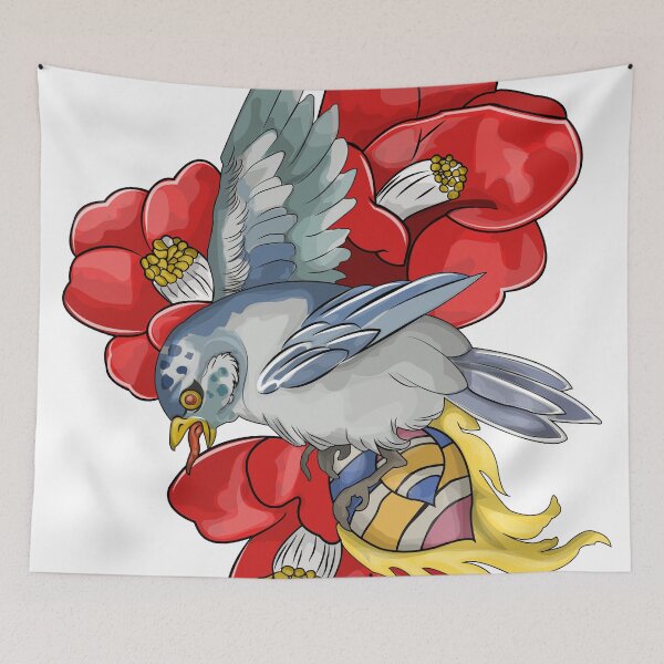 Item preview, Canary with camellias designed and sold by Angelo La Rocca.