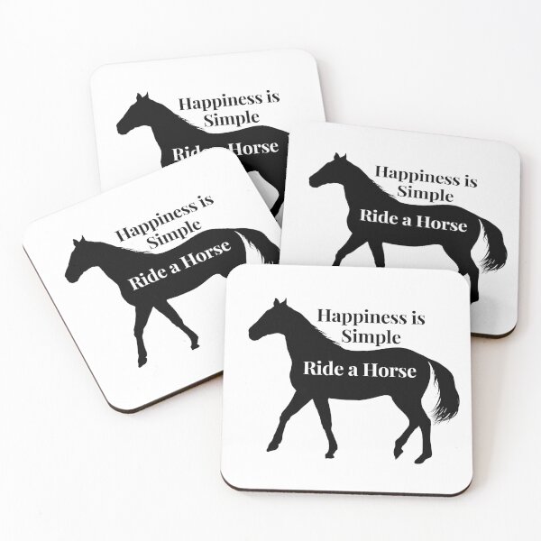 Item preview, Happiness is Simple Ride a Horse designed and sold by downtowndarby.