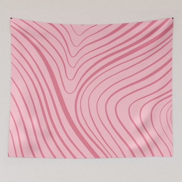 Item preview, Amazing simple aesthetic light and dark pink lines designed and sold by Barolina.