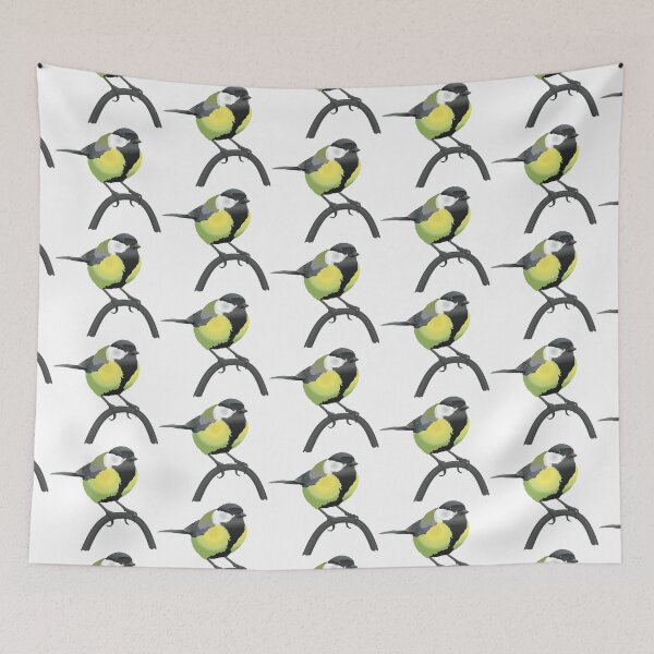 Item preview, Great Tit Garden Bird Illustration designed and sold by BijouArt.