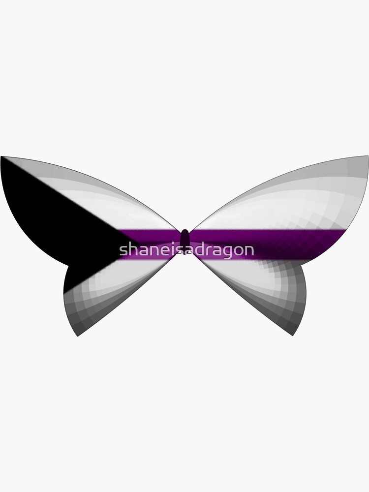 Demisexual Pride Butterfly Sticker By Shaneisadragon Redbubble 2267