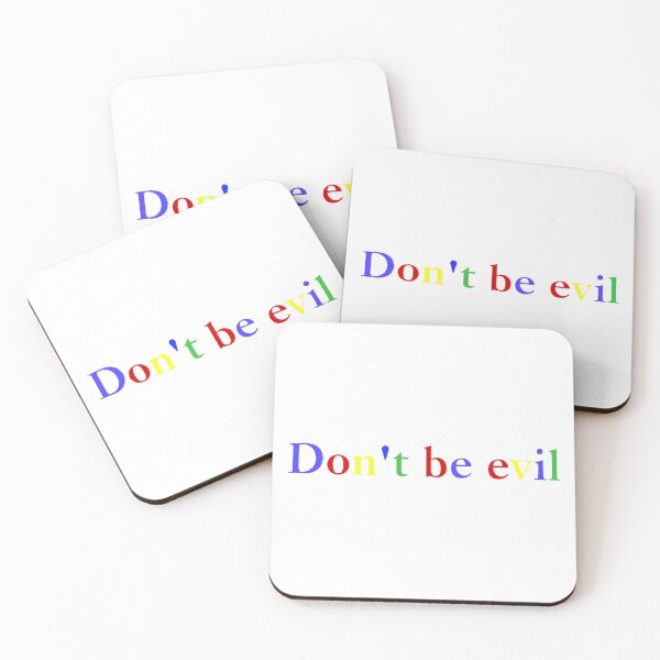 Item preview, Slogan Don't be Evil designed and sold by WearWolfDesigns.
