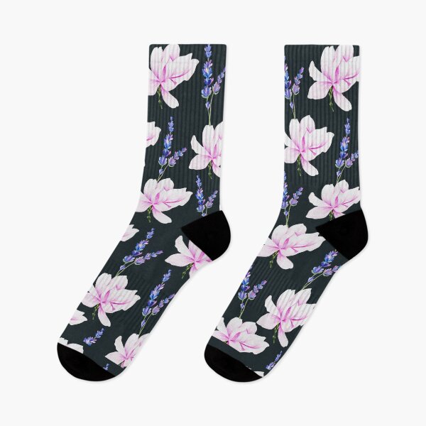 Item preview, Magnolia and lavender pattern designed and sold by fowons.