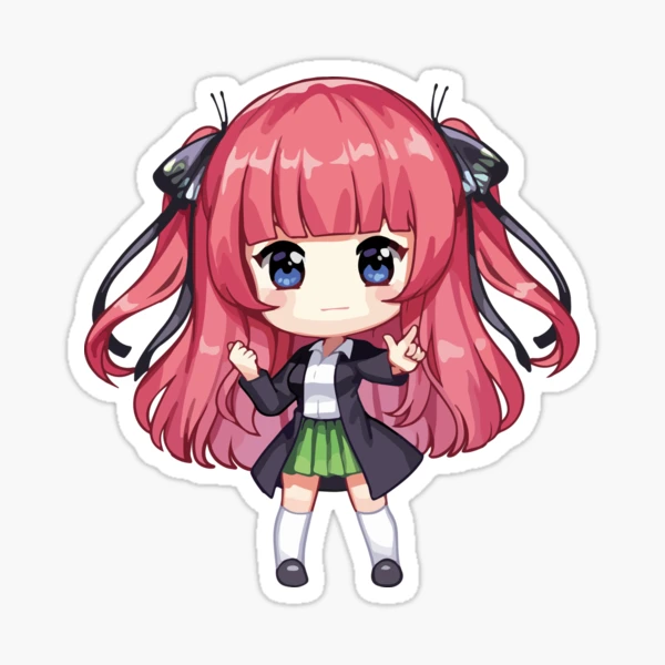 Nino Nakano Chibi Sticker for Sale by Nerd189