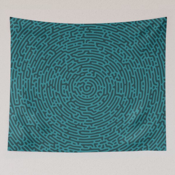 Item preview, Circular Spiral Turing Pattern (Green) designed and sold by John Uttley.