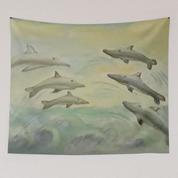 Item preview, Dolphins jumping  designed and sold by Ingahaliullina.
