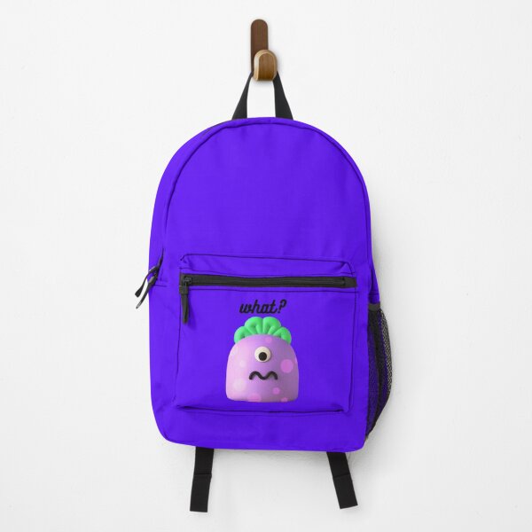 Item preview, Cute purple and green monster asking, what? designed and sold by cheeseonbread.