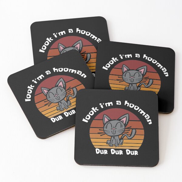 Item preview, LOOK I'M A HOOMAN RETRO SUNSET, FUNNY CAT designed and sold by magicos1.